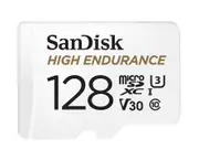 SanDisk High Endurance 128GB microSD 100MB/s 40MB/s 10K hrs 4K UHD C10 U3 V30 -40C to 85C Heat Freeze Shock Temperature Water X-ray Proof SD Adapter SDSQQNR-128G-GN6IA