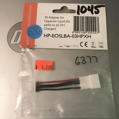 HYPERION 3S Adapter for HP Lipo/LiFe to JST-EH Chargers HP-LBA03HPXH
