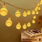 Fairy Lights Battery Operated 10FT 20 LED Globe String Lights Indoor Outdoor Wat