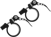 Kisangel Cycling Bike Quick Release Seatpost Clamp 2pcs 34.9mm Aluminum Alloy Easy Install Clamp Lock for Bikes