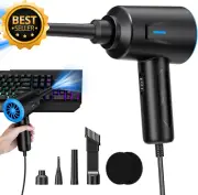Compressed Air Duster 5.74Oz Powerful Blower for Car PC Keyboard Blue (AD08A)