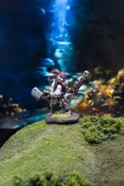Hand Painted Gruff Grimecleaver,Dwarf Reaper Miniature #77133