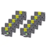 10PK Compatible with Brother P-Touch Yellow TZE FX631 Flexible Label Tape 0.47"