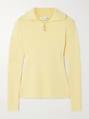 [Victoria Beckham] Victoria Beckham - Merino Wool-blend Jersey Sweater - Yellow - x small x small Yellow
