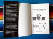 ✺Signed✺ NICK RIEWOLDT 'The Things That Make Us' Book COA St Kilda Saints