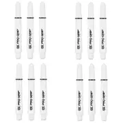 4x 3pc Target Pro Grip Spin Shaft Dart Accessory Medium - Black