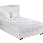 Bamboo Pillowtop Mattress Topper Protector Single - White