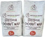 Freedom Coconut Soy Wax Beads - 10 Lbs, Paraffin-Free, Beeswax-Free, for Candles