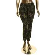 BUFFALO DAVID BITTON NEW Women's Printed Drawstring Pull On Joggers Pants S TEDO