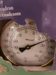 Conant Solid Brass Dial Thermometer Vermont Collection