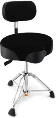 Drum Throne with Backrest Hydraulic Drum Stool Adjustable Height, Airlift Drum S