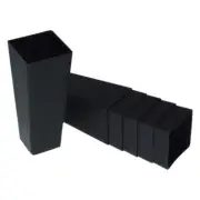 Reko 50mm Square Seedling Tubes – 6 Pack, Durable Plastic Planter Pots