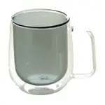 清透雙層耐熱玻璃杯250ML-灰