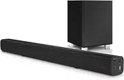 Pure Acoustics SBW-175 2.1ch Bluetooth Sound-bar w/Wireless Subwoofer/FM Radio