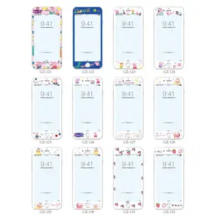 iPhone i8 i7 i6 i6s 7/8 Plus SE2 SE3 滿版玻璃貼 卡通保護貼 鋼化玻璃 玻璃膜 彩膜