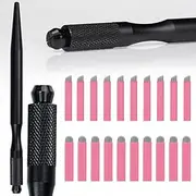 Microblading Handles Manual Microblading Pen with Nano 0.15mm Blade Microblade Holder for Eyebrow Lip Microblading Kit