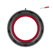 Dust Bin Sealing Ring Replacement for Dyson V11 V15 SV14 SV15 SV22 Vacuum Cleaner Dust Bucket Top Fi RedGray
