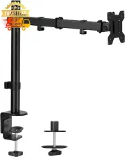 Single Monitor Arm Desk Mount for 32" & 38" Ultrawide VESA 75x75 100x100 Black