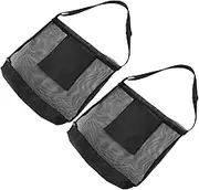 GAROZATION 2pcs Mesh Mushroom Foraging Bag Adjustable Harvesting Pouch with Compact Foldable Design for Outdoor Camping Hiking and Nature Exploration for Adults