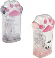 Cat Paw Pencil Sharpener, 2Pcs Cute Manual Pencil Sharpener Hand Held Pencil Sharpener Stationery with Lid for School Supplies,Office Home Use Back to School Supplies