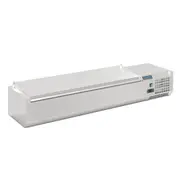 Polar G-Series Countertop Prep Fridge with Lid 6x 1/4GN with Hard Stainless Lid
