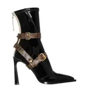 Clasp and ankle boots 36.5,35.5 Black