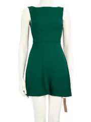 Green Sleeveless Mini Dress