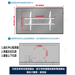 【福利品最優惠】NB H180/22-32吋液晶電視雙螢幕壁掛架