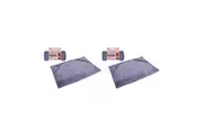 2x White Magic 60cm Pet Dog Absorbent Drying Towel Small w Hand Pocket Purple