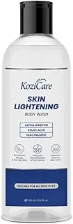 Kozicare Soap Skin Lightening Body Wash Gel with Alpha Arbutin, Niacinamide & Kojic Acid | Helps Reduces Pigmentation, Dark Spots & Uneven Skin Tone | for Men & Women - 300 Ml