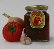 Brinkley Preserves Brazillian tomato relish, preserves, spread, condiment.