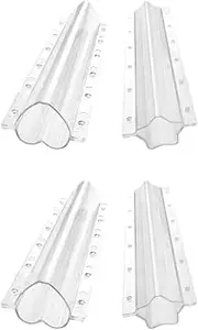 PAMINGONO 2Pcs Cucumber Shaping Molds Heart Star Design for Fruit Growth Transparent Durable Accessories for Garden Vegetable Planting for Home Use