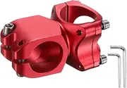 uxcell 31.8mm Bike Stem 7 Degree 38mm Aluminum Alloy Bicycle Handlebar Stem with Hex Wrench for Mountain Road Bike BMX MTB Cycling, Sand Bright Red