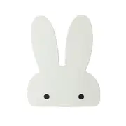 Creative Design Wooden Rabbit Wall Hanger Hook for Home Office, Max Load Weight: 2kg(White)