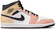 nike Air Jordan 1 Mid SE Flight Club DX4332 800 Magic Ember/Sundial White Black Mens Shoes