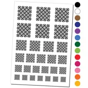 Geometric Overlapping Circles Temporary Tattoo Water Resistant Set Collection