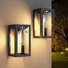 Solar Outdoor Wall Lights with 3 Lighting Modes, Motion Sensor Waterproof Wal...