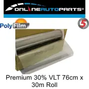30% Silver Mirror Premium Glass Window Solar Film 76cm x 30m Bulk Roll Tint