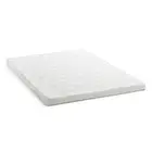 Lucid Comfort Mattress Topper Twin 3" Gel Memory Foam w/ White Zippered Cover