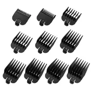 10PCS Clipper Guards Set for Most Wahl Clippers and liss FX870 Clipper Guides Replacement - 1/16 Black