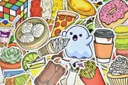 50 Cute Teen Girl Vinyl Stickers Pack for Hydro Flask Laptop Suitcase Iphone Car