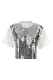 RABANNE Metal Mesh T-Shirt