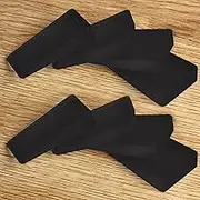 Tahikem 8 Pcs Black Shims, Shims for Leveling Furniture, Trimmable Hard Wedges Table Shims, Plastic Wedge Toilet Shim, Furniture Leveler Wedges, Rubber Texture, Perfect for Level Uneven Doors, Floors