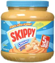 Creamy Peanut Butter, 5 Lb Jar, Smooth Spread, Bulk Size