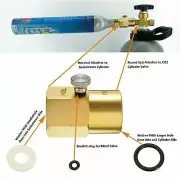 Cylinder Refill Adapter Kit TR21-4 to CGA320 Connector G1/2, TR21-4 to W21.8