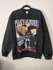PEAKY BLINDERS Philoctetes Vintage Wash Crewneck Sweatshirt Unisex Adt Sz S NWT