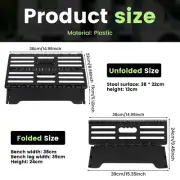 Collapsible Foot Stool 5 inch Plastic Nonslip Portable Folding Step Stool~