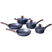 5pcs Cookware Set Frypan Casserole Saucepan Pot Non-stick Fry Pan Cookware