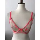 Fenty Savage Bra Women Sz 34D Foiled Sprigs Lingerie Sheer Floral Underwire NWT