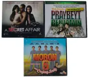 New LOT Of 3 FILIPINO VCD MOVIES A Secret Affair / Praybeyt Benjamin / Moron 5